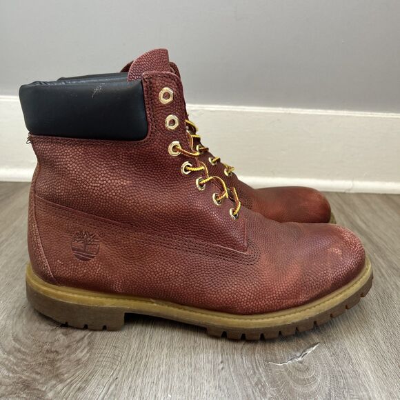 Timberland 6" Premium Boots Mens 11.5 Textured Football Waterproof Combat A176M - Picture 1 of 13